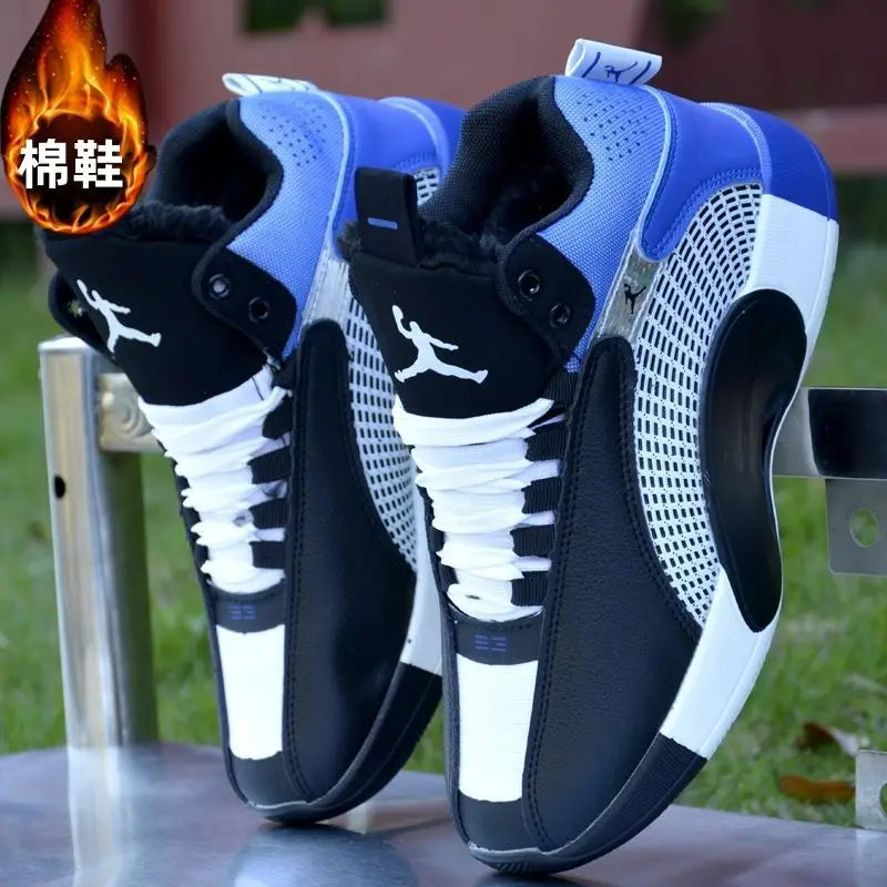 Winter Men’s Basketball Sneakers | Outdoor Non-Slip Youth Sports Training Shoes