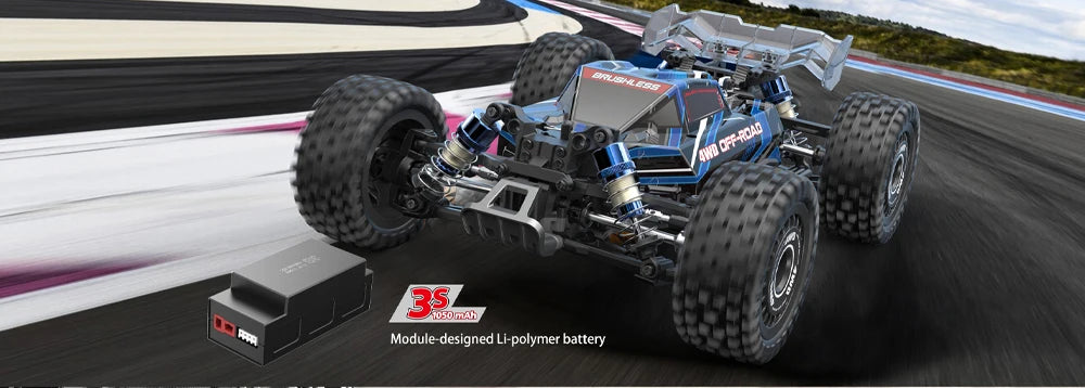 MJX Hyper Go 16207 Brushless Rc Car 70KM/H High Speed Remote Control Truck 1/16 2.4G 4WD Racing Car Off-Road  Drift Cars - trendingshoping.com