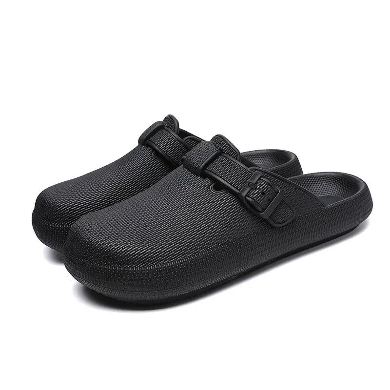Bebealy Classic Men Clogs Men Garden Shoes Casual Nonslip Beach Slippers Men EVA Flat Sandals Vacation Waterproof Men Shoes 2025