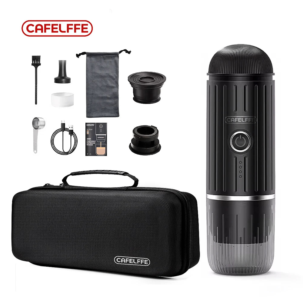 Cafelffe Outdoor Combination Wireless Electric portable espresso machine, Coffee Gift Giving Camping hiking Travel bag cafetera