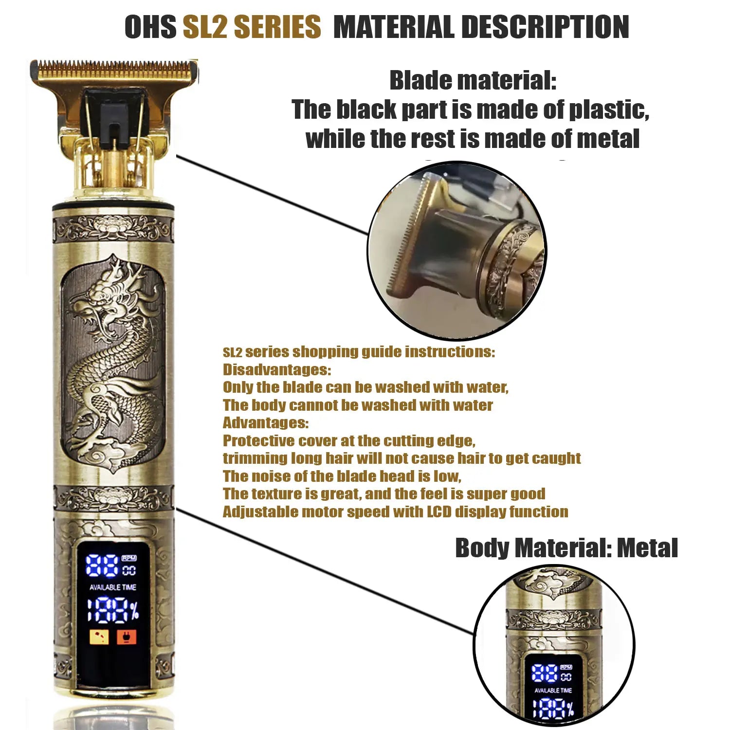 T9 Hair Clipper Repair Beard Shaving Body Hair Trimmer Clippers Electric Machine Men Haircut Machine 0mm Barber Shaver - trendingshoping.com