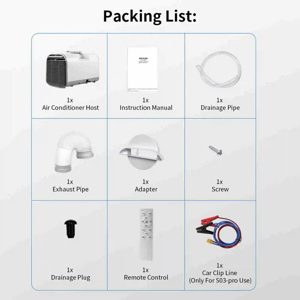 Portable Camping Air Conditioner Fast Cooling Mobile Tent Air Conditioner For RV Outdoor Use