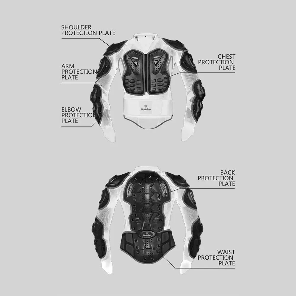 Motocross Jacket Men Body Armor Motorcycle Wear-Resistant Anti-Drop Bicycle Racing Jacket Riding Motorbike Moto Protection