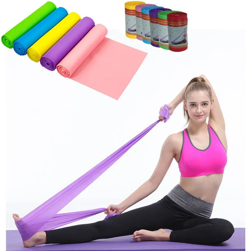 Stretch Elastic Resistance Band for Working Out Physical Therapy Pilates Outdoor Fitness and Home Gym