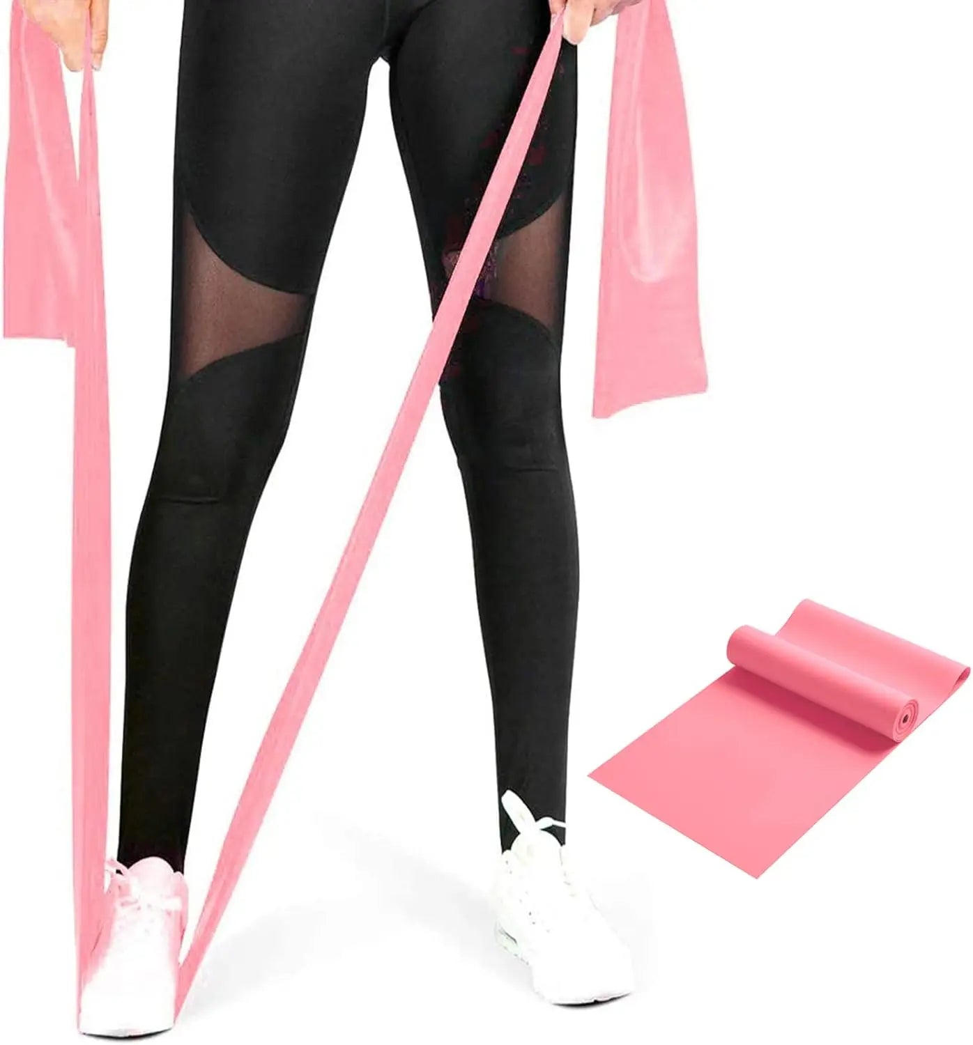 Yoga Resistance Bands Set TPE Elastic Band Exercise Workout Recovery Fitness Pilates Rehab Strength Training