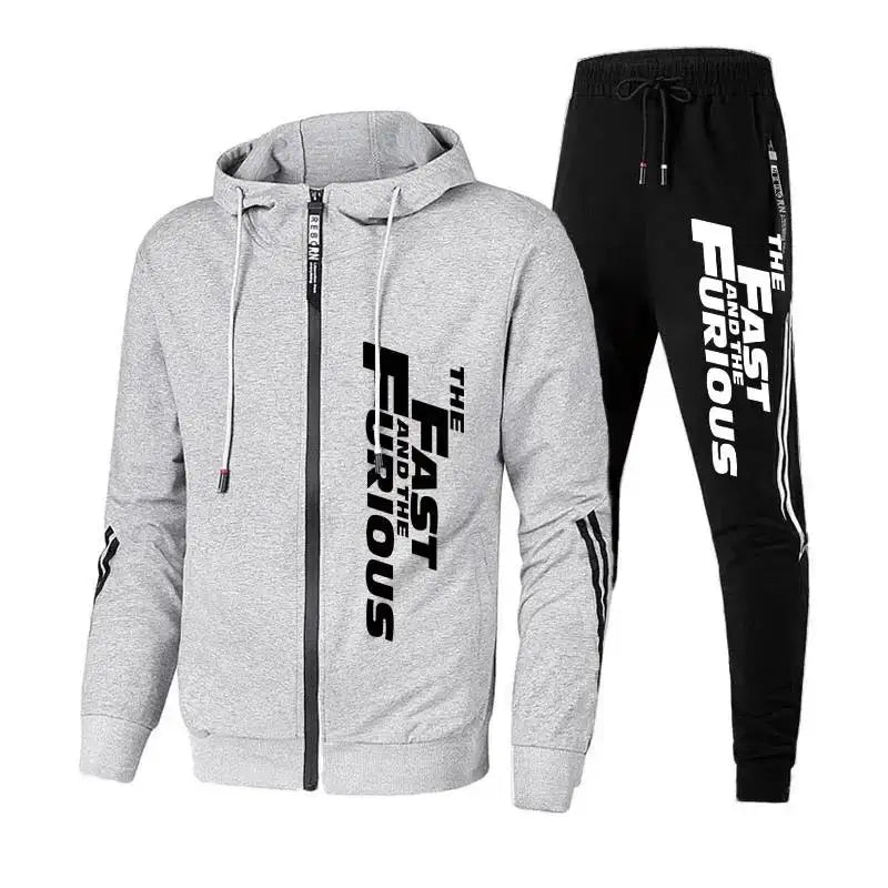 Men’s Racing Style Tracksuit Jacket and Sweatshirt Speed Car Graphic Casual Streetwear