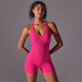 Sexy Back Jumpsuit Gym Set Women Training Yoga Suit Sportswear Women Sports Jumpsuit Fitness Rompers Stretch Workout Bodysuits