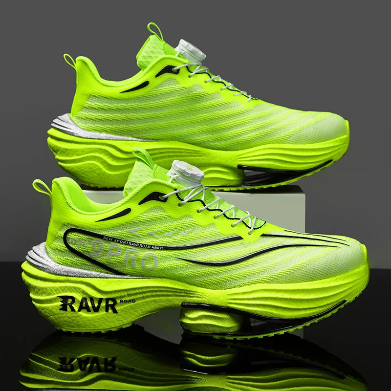 Marathon Running Shoes with Carbon Plate | Lightweight Breathable Non-Slip Sports Sneakers