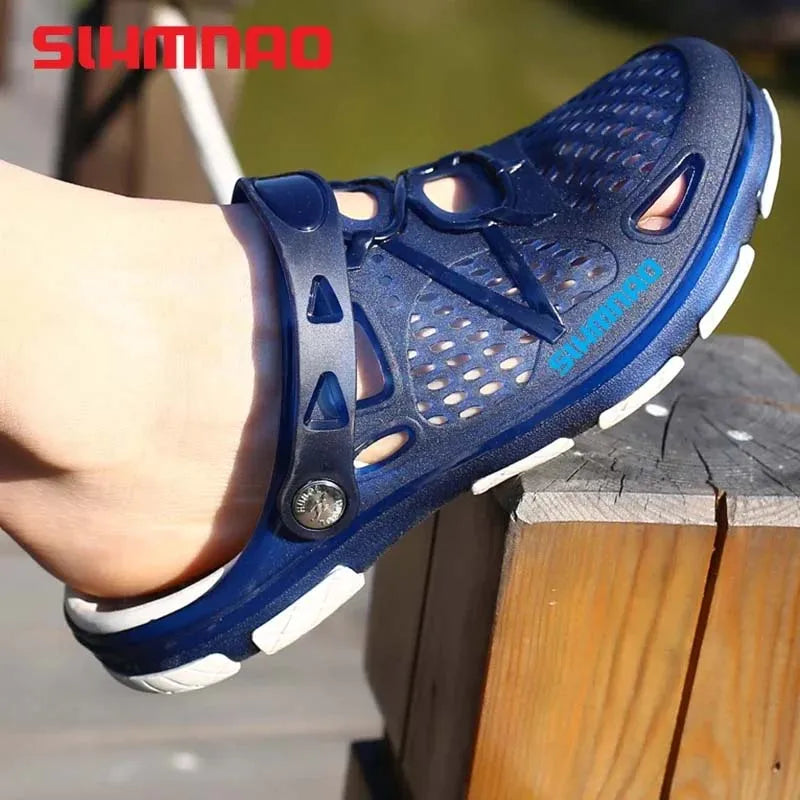 2026 Men's Summer Outdoor Sandals Anti-Skid Thick Soled Fishing Shoes - Lightweight Casual Beach Water Shoes - Durable Breathable Garden Clogs & Home Slippers