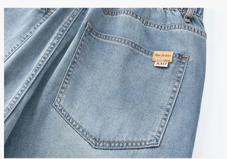 Mens Large Denim Jeans Baggy Fit Trousers for Men