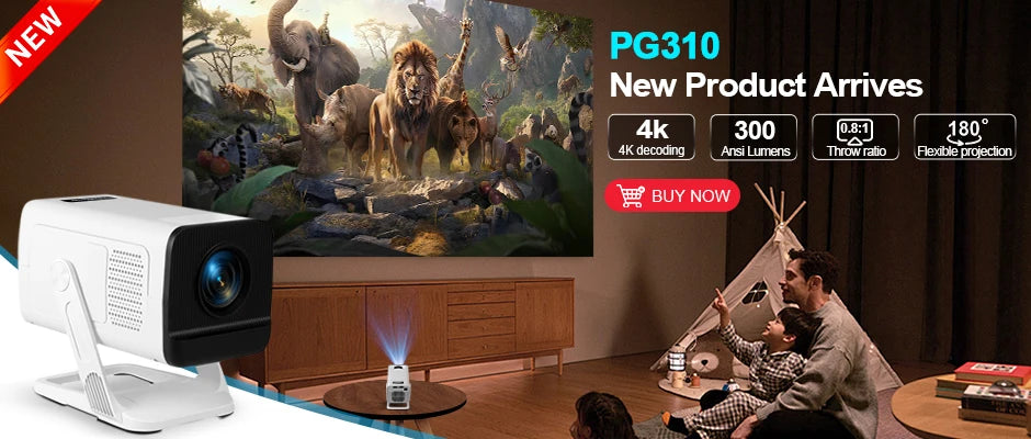 ThundeaL TD80W 4K Full HD Projector – Android Smart WiFi Home Theater Video Projector