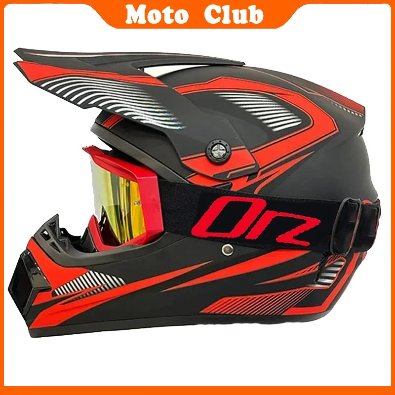 Kids Motocross Motorcycle Helmet Off Road Protective Helmet with Goggles