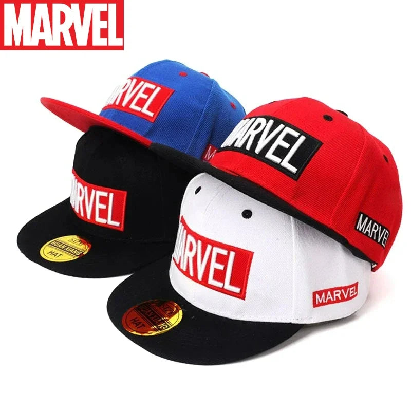 Marvel Anime Kids HipHop Cap – Cartoon Snapback Sun Hat for Boys & Girls