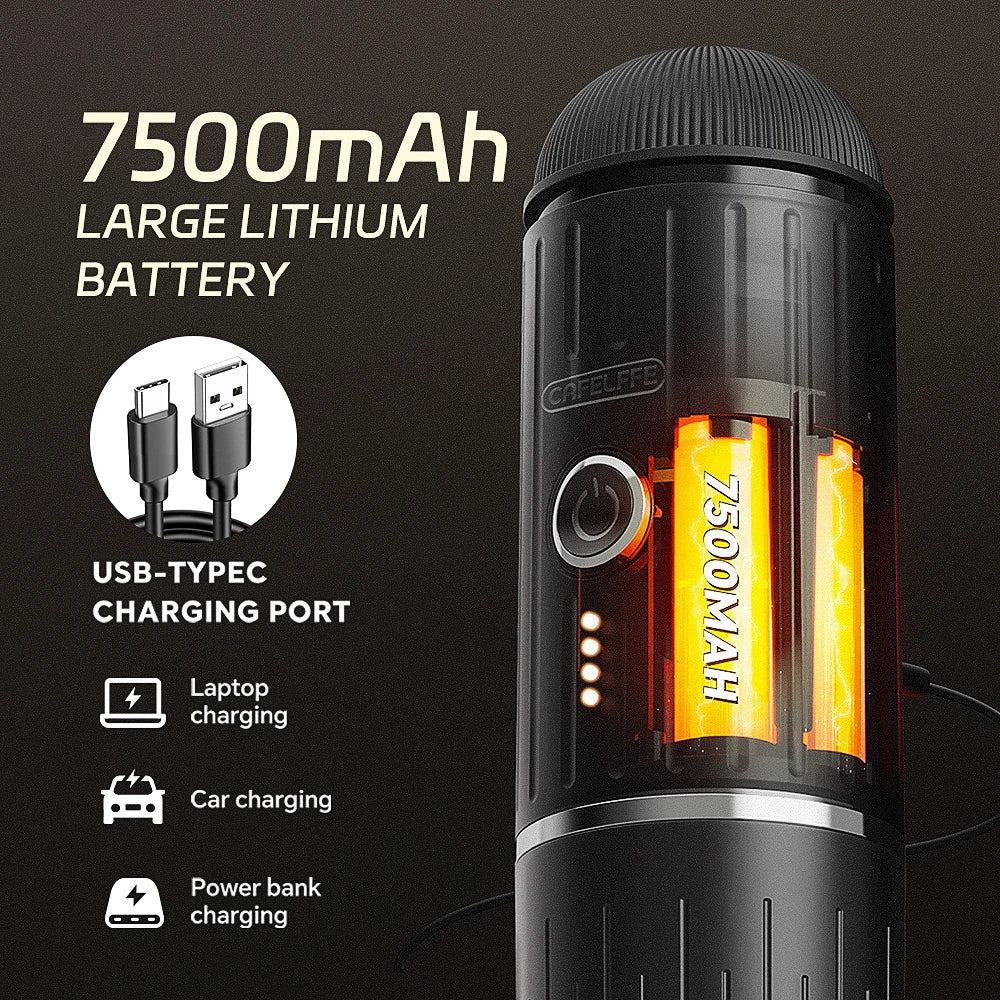 Cafelffe Outdoor Combination Wireless Electric portable espresso machine, Coffee Gift Giving Camping hiking Travel bag cafetera