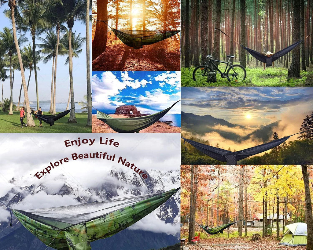 Naturehike Two Person Camping Hammock With Mosquito Net Ultralight Outdoor Hanging Swing For Adults