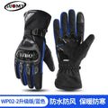 Motorcycle riding gloves are warm, waterproof, windproof, and anti fall in winter, with touch screens for electric bikes