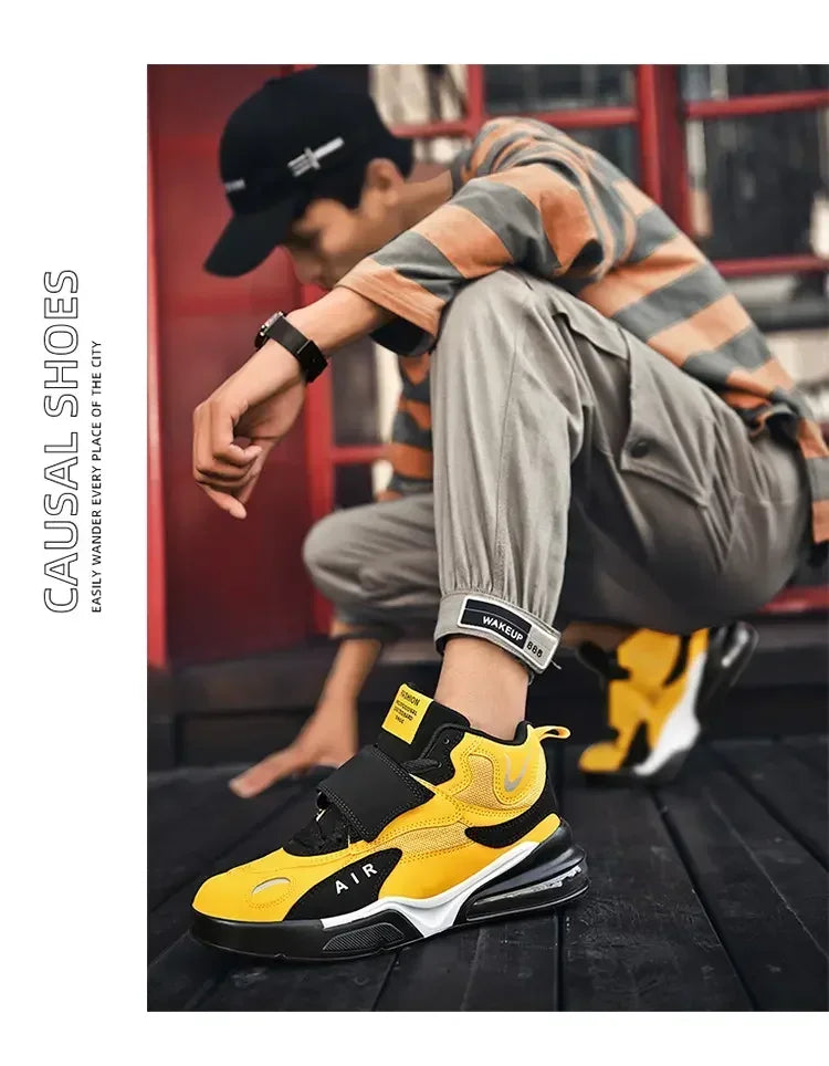 2025 Air Cushion Basketball Sneakers | Breathable Men & Women Outdoor Training Shoes