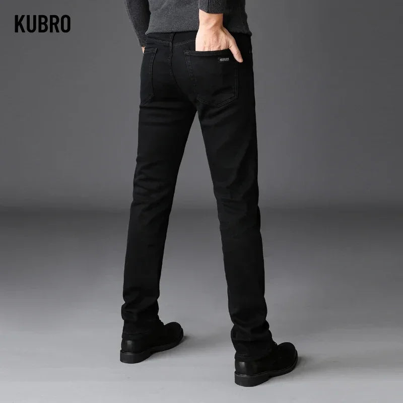 Men Classic Advanced Fashion Brand Jeans Jean Homme Man Soft Stretch Black Biker Masculino Denim Trousers Mens Pants Overalls - trendingshoping.com
