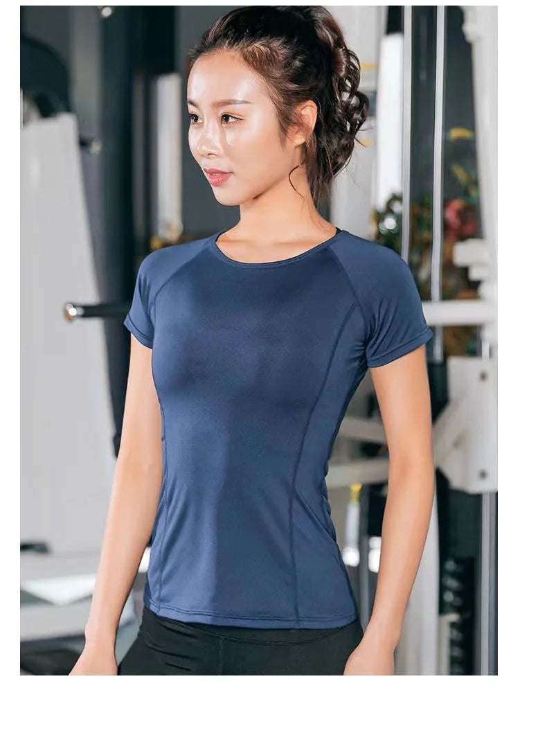Women's Seamless Long Sleeve Yoga Top - Thumbhole Slim Fit Gym Shirt