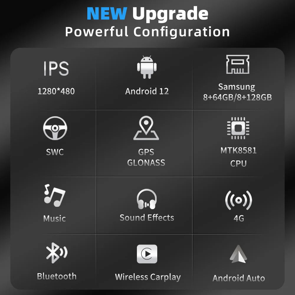 8.8" Display Touch Screen Android Radio Car Head Unit For Mercedes C Class W204 2011-2014 BT WIFI GPS Navi Wireless Carplay Auto - trendingshoping.com