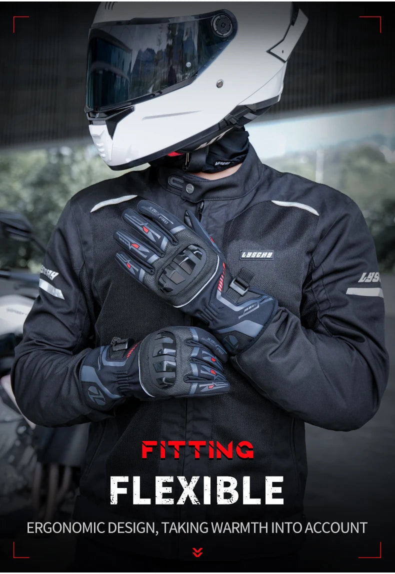 Warm Winter Riding Gloves Waterproof Thickened Insulation & Hard Knuckle Protection | Motorcycle & Bike Gloves (Great Present)