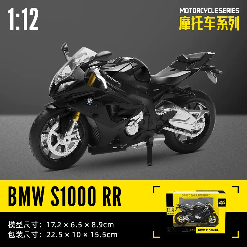MSZ CCA 1:12 SUZUK GSX-R1000 with base alloy die-cast car motorcycle model, toy gift giving, die-cast static motorcycle model