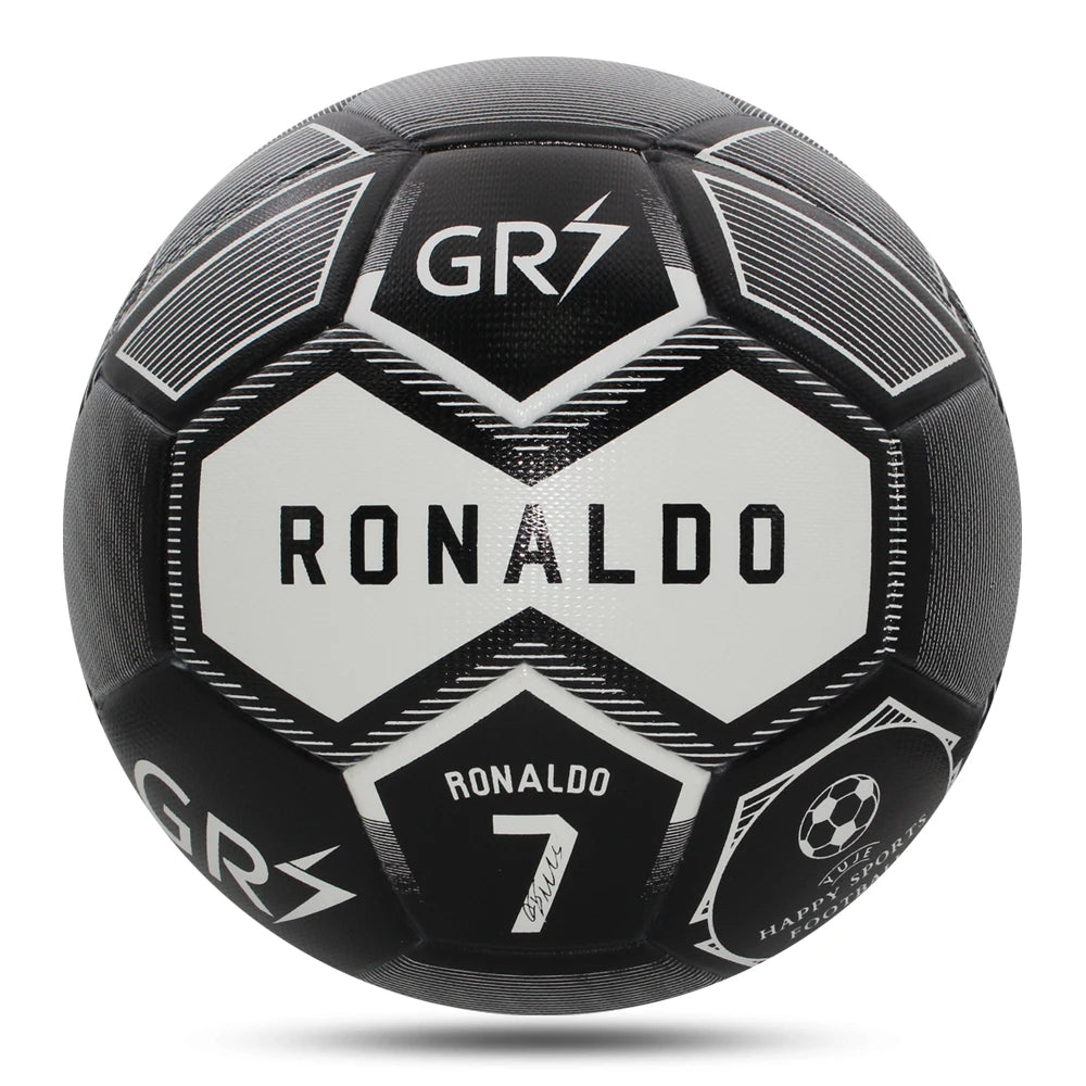 CR7 Soccer Balls Standard Size 5 PU Material Seamless Goal Team Outdoor Match Game Football Trainings