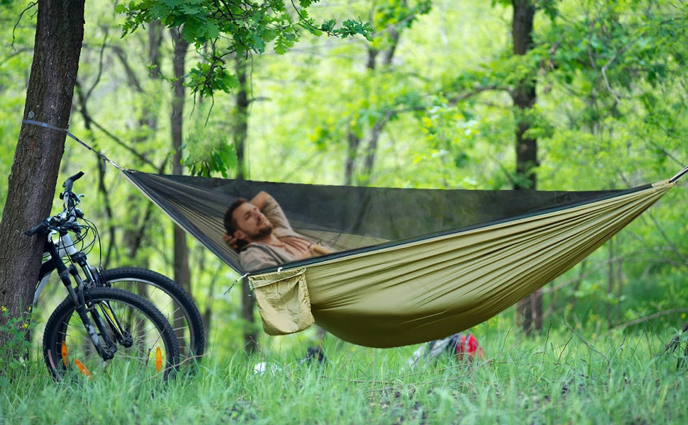 Naturehike Two Person Camping Hammock With Mosquito Net Ultralight Outdoor Hanging Swing For Adults