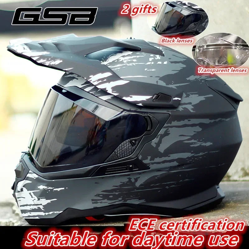Gsb Motocross Helmet Men Full Face Moto Helm xp-22 Motorcycle Helmet Cross Downhill Off-road Helmet Men Casco Moto ECE Approved