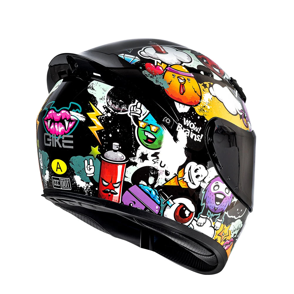 DOT Motorcycle Helmet cruise retro Motocross Full Face Helmet men and women four seasons Helmet riding Helmet Casco Capacete