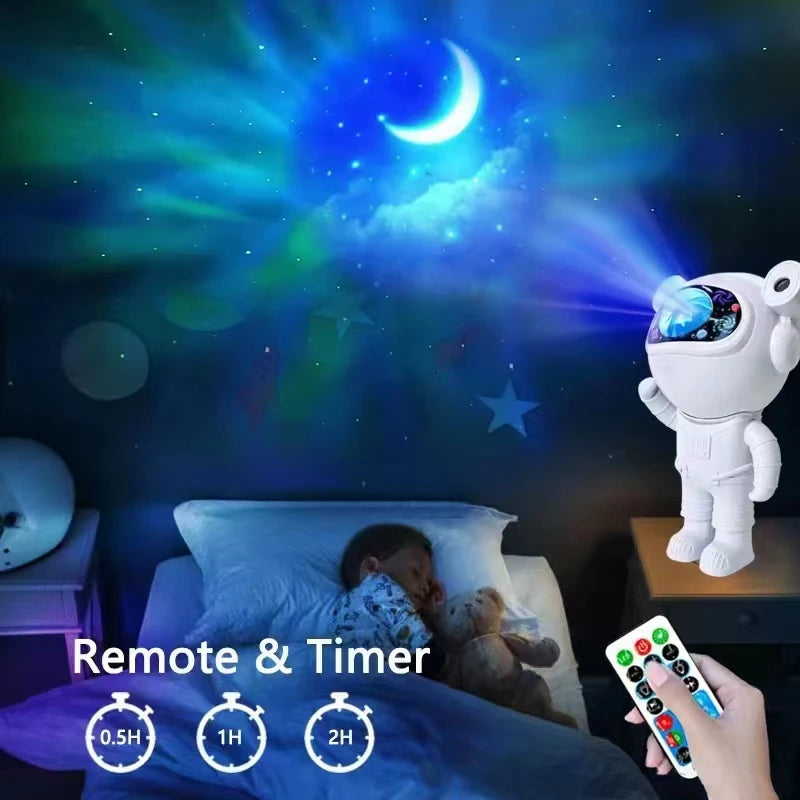 Astronaut Star Projector with Hi-Fi Bluetooth Speaker – Aesthetic Room Decor & Gaming Lights
