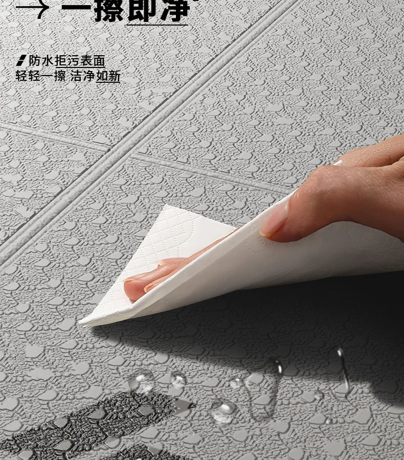 Foldable Yoga Mat Anti Slip Thick Widened Fitness Mat for Home and Outdoor Exercise