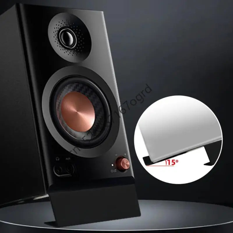 Speaker Stands Adjustable Tilted for Sound AntiSlip Base Amplifiers or Bookshelf Speakers 634A