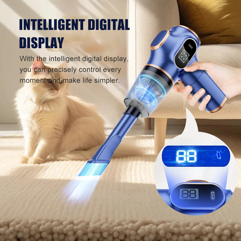 BELIBUY Portable Car Vacuum Cleaner Multifunctional Household Cleaning Machine High-Power Office Strong Carpet Cleaner Machine - trendingshoping.com