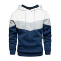 Men Patchwork Hoodie – 2025 Street Fashion Outdoor Casual Fleece Thermal Hooded Sweatshirt