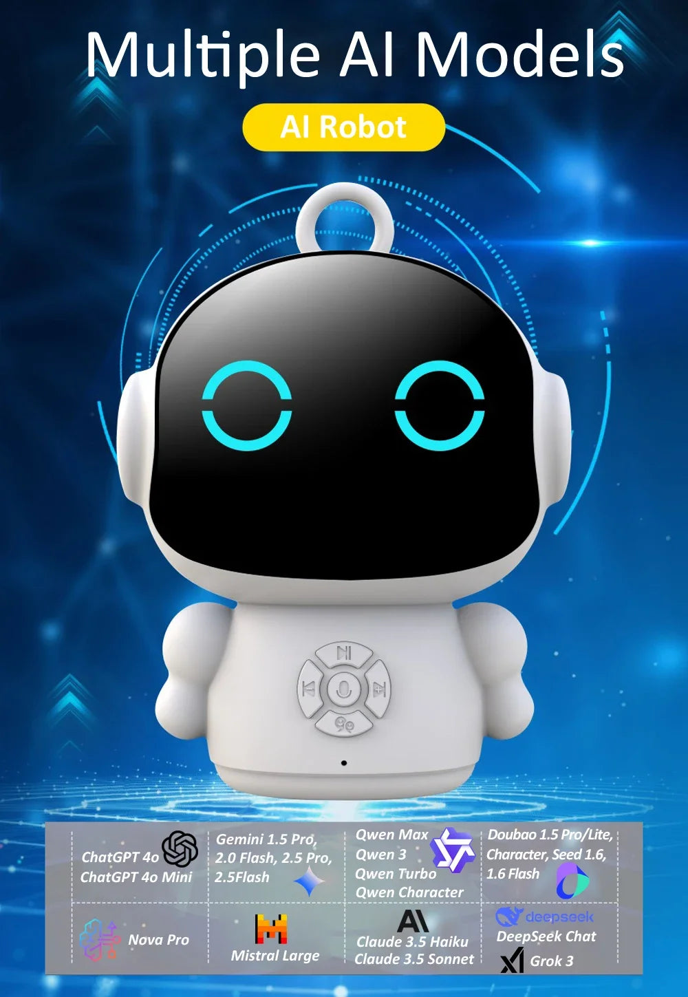 Tuya Smart AI Robot WiFi Early Education Toys for Children Speech Recognition and Voice Interactive Educational Learning Machine