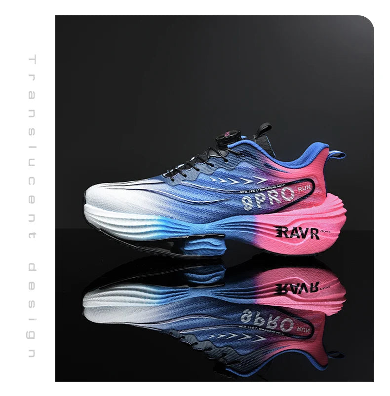 Marathon Running Shoes with Carbon Plate | Lightweight Breathable Non-Slip Sports Sneakers