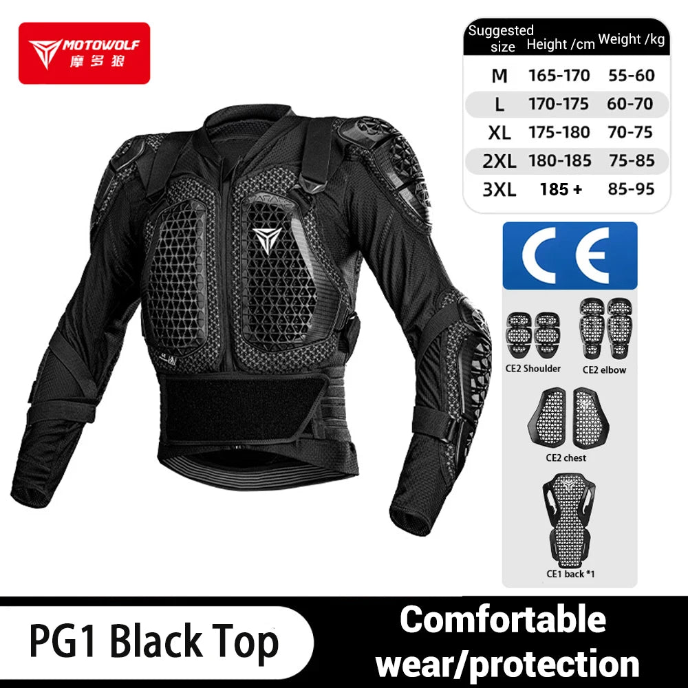 Motorcycle Jacket Men Women Armor Jacket Motocross Racing Body Protective Gear CE Certified Riding Protection
