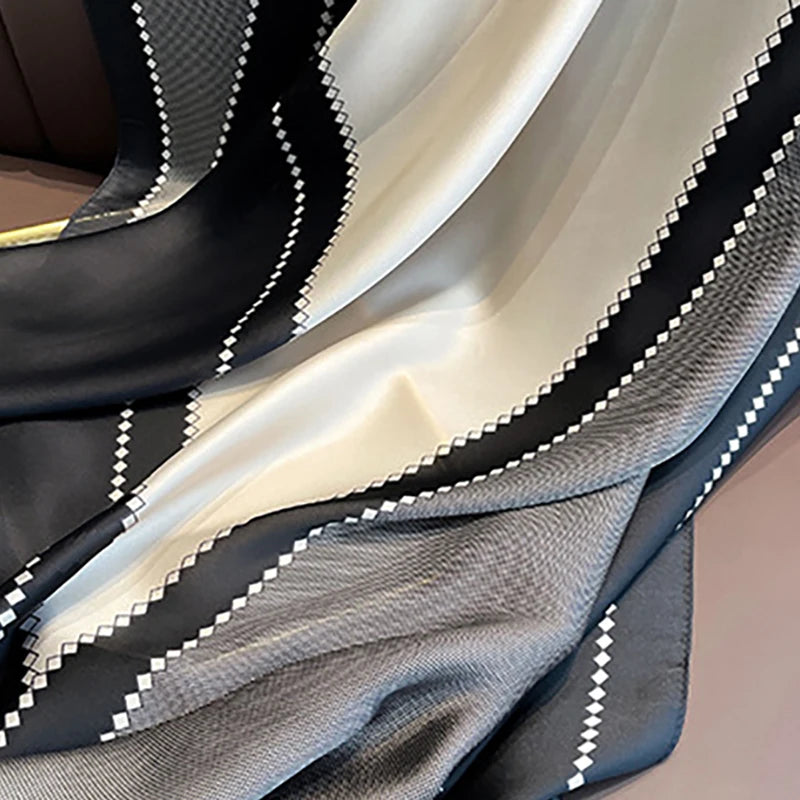 Spring Scarf Women's Luxury Design Polyester Material Soft Shawl Beach Scarf