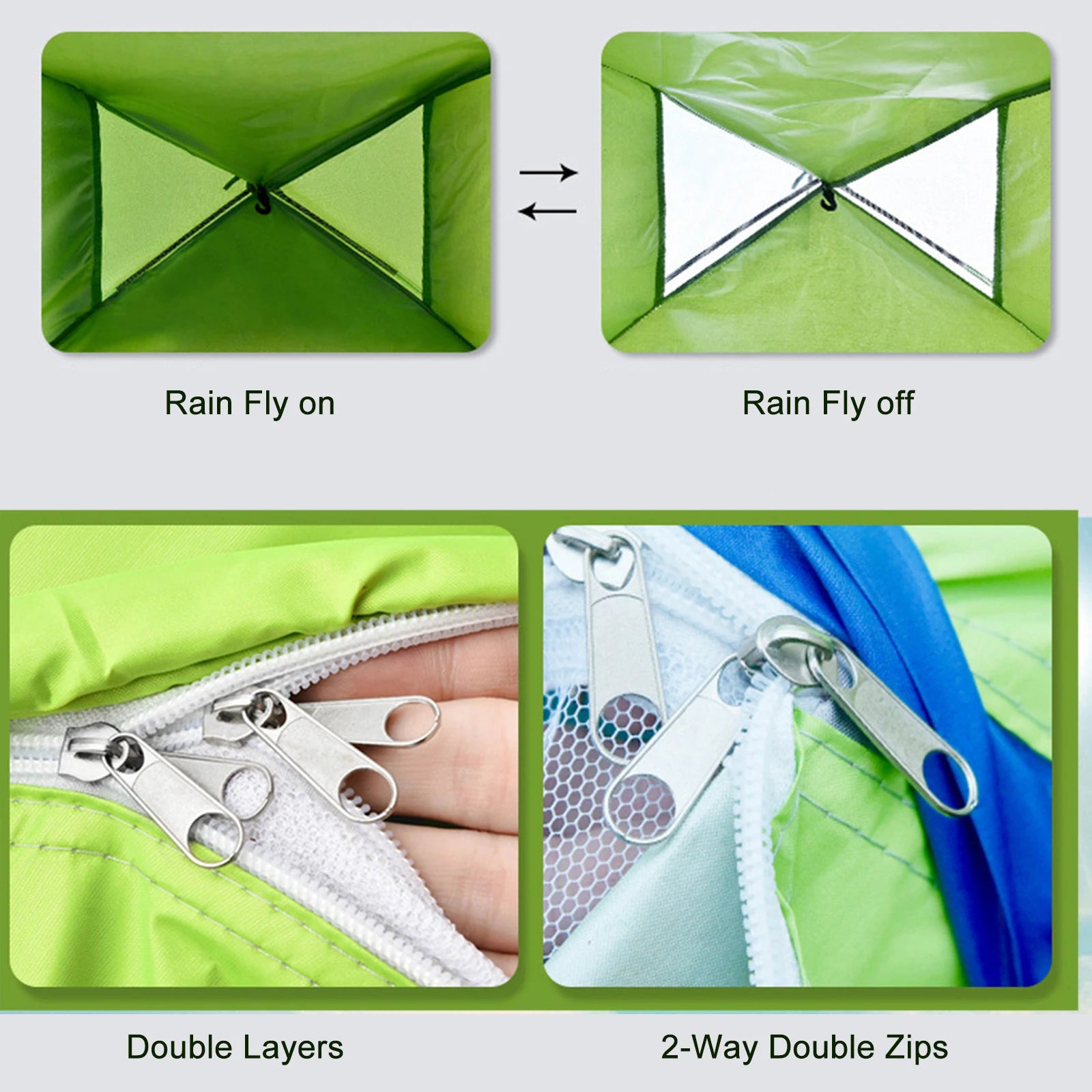 Ultralight Camping Tent With Shelter Lightweight Portable Folding Hiking Backpacking Tent