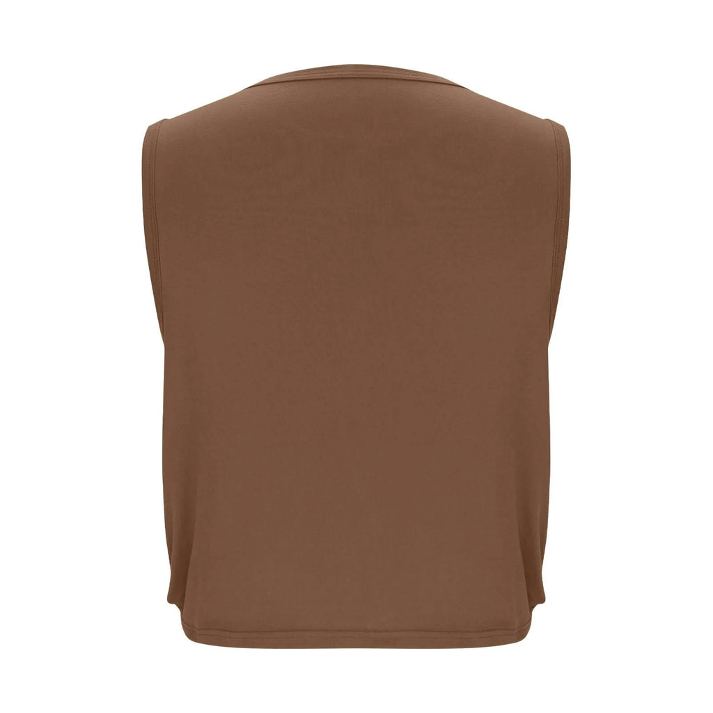 Women’s Sleeveless Yoga Top Breathable Workout Tank Crop Top Athletic Running Vest