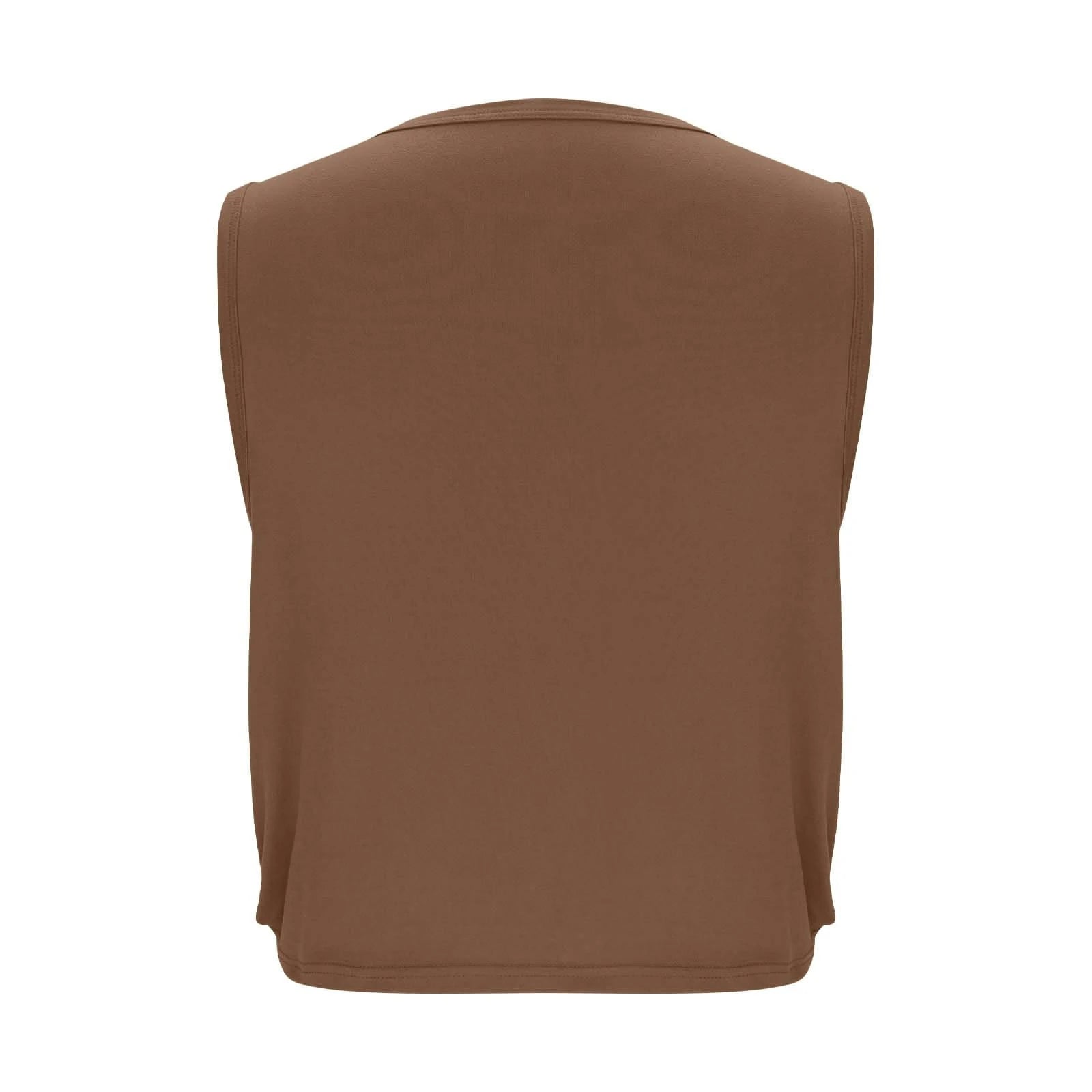 Women’s Sleeveless Yoga Top Breathable Workout Tank Crop Top Athletic Running Vest