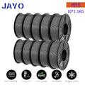 JAYO petg Filament 3d PETG 1.75mm 10Rolls Neatly Wound Toughness no bubbles 3D Printer Filament for FDM Muticolor 1.1KG /roll - trendingshoping.com