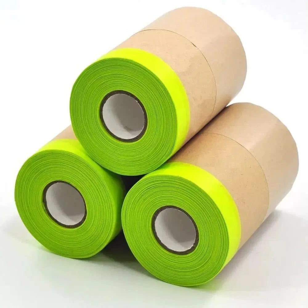 Masking Paper Pre-Taped | Protective Covering for Walls, Cars & Painting Projects