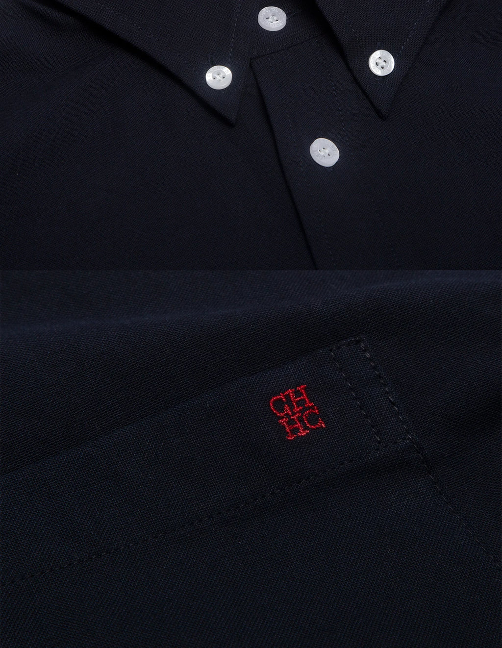 Men’s Casual Long Sleeve Embroidered Shirt Streetwear Style