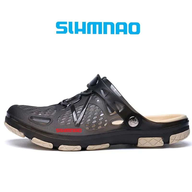 2026 Men's Summer Outdoor Sandals Anti-Skid Thick Soled Fishing Shoes - Lightweight Casual Beach Water Shoes - Durable Breathable Garden Clogs & Home Slippers
