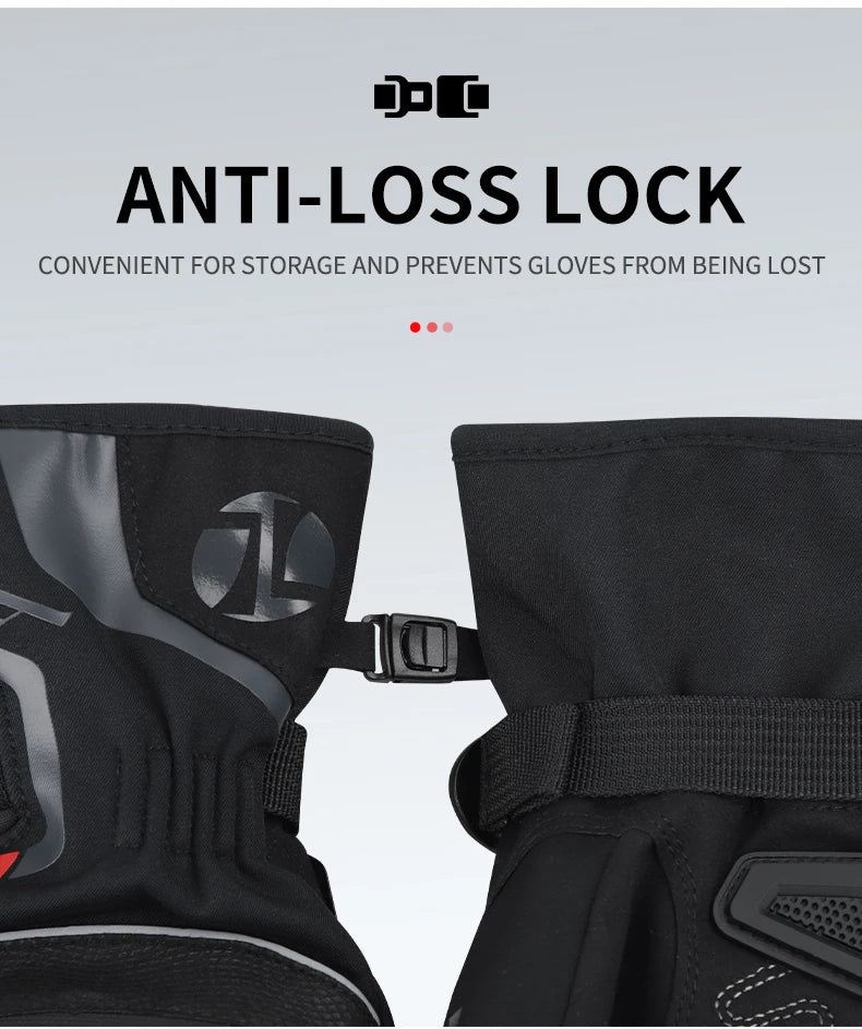 Warm Winter Riding Gloves Waterproof Thickened Insulation & Hard Knuckle Protection | Motorcycle & Bike Gloves (Great Present)