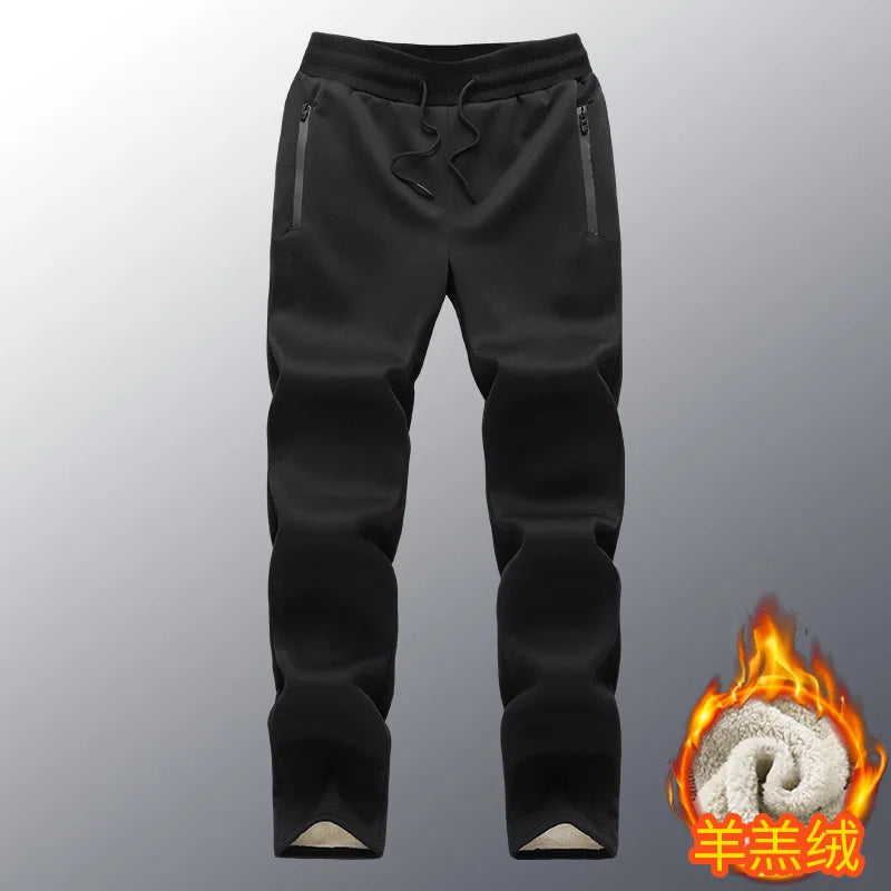 Mens Winter Tech Fleece Tracksuit Set Warm Hooded Sweatshirt and Pants Two Piece