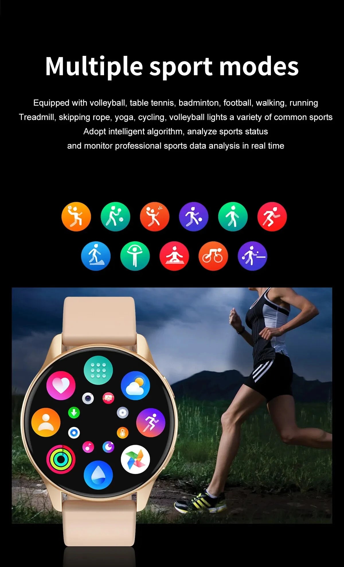 LIGE Smart Watch 2025 – Wireless Charging, Bluetooth Calls, Fitness Bracelet, Custom Watch Face for Men & Women + Box
