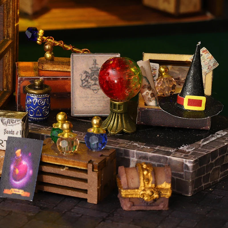 DIY Miniature Magic Treasure House Book Nook